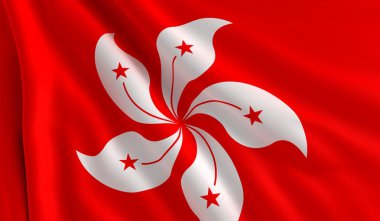 Flag of Hong Kong clipart