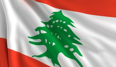 Flag of Lebanon clipart