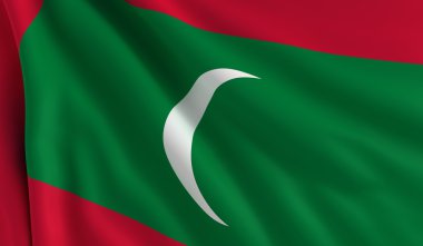 Flag of Maldives clipart