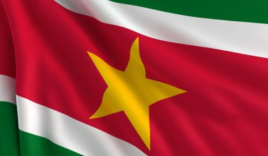 Flag of Suriname clipart