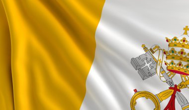 Flag of Vatican City clipart
