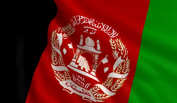 Flagga afghanistan — Stockfoto