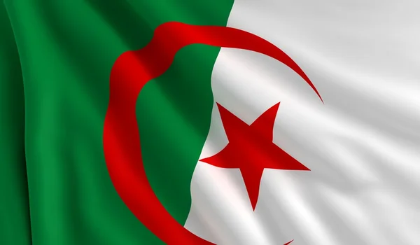 Flaga Algierii — Zdjęcie stockowe