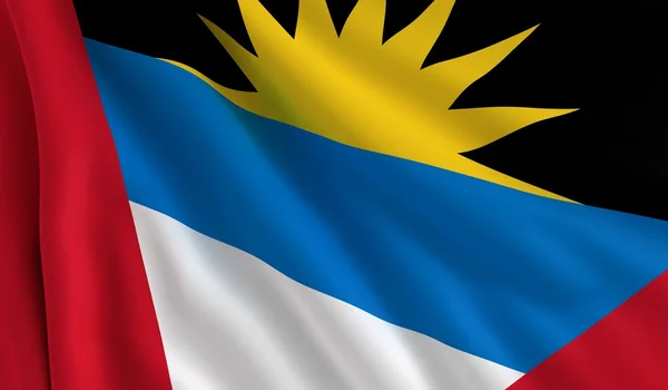 Bandeira de Antígua e Barbuda — Fotografia de Stock