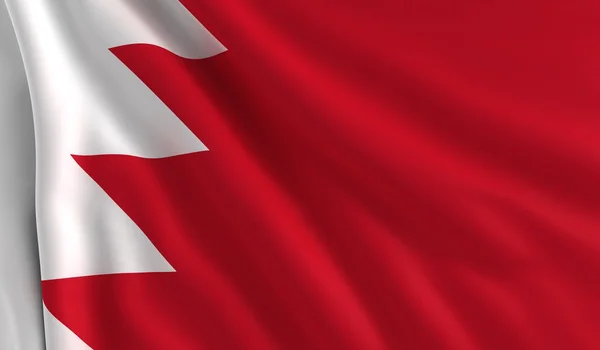 Bandeira do Barém — Fotografia de Stock