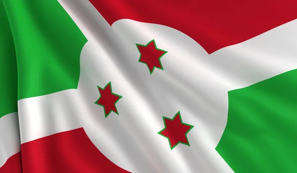 Flagga burundi — Stockfoto