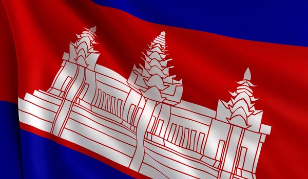 Flag of Cambodia — Stock Photo, Image