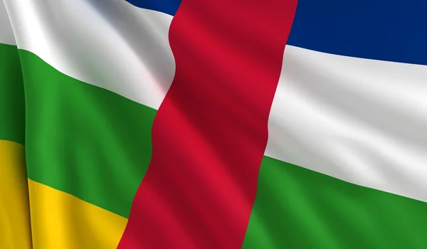 Flag of Central Africa Republic — Stock Photo, Image