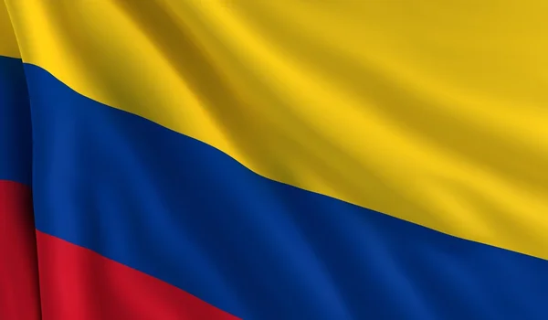 Colombias flagga — Stockfoto