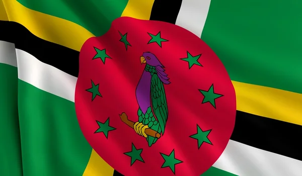 Dominicas flagga — Stockfoto