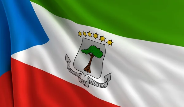 Flag of Equatorial Guinea — Stock Photo, Image