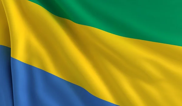 Gabon Bayrağı — Stok fotoğraf