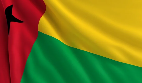 Flag of Guinea Bissau — Stock Photo, Image