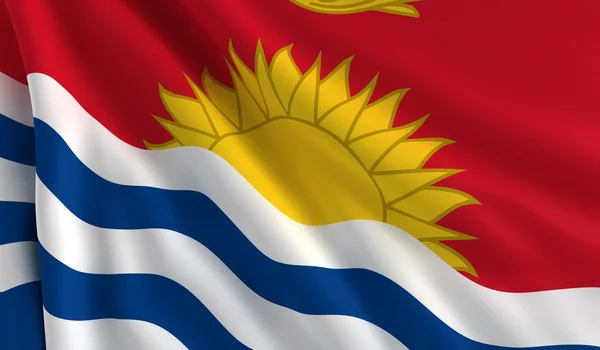 Kiribati Cumhuriyeti bayrağı — Stok fotoğraf