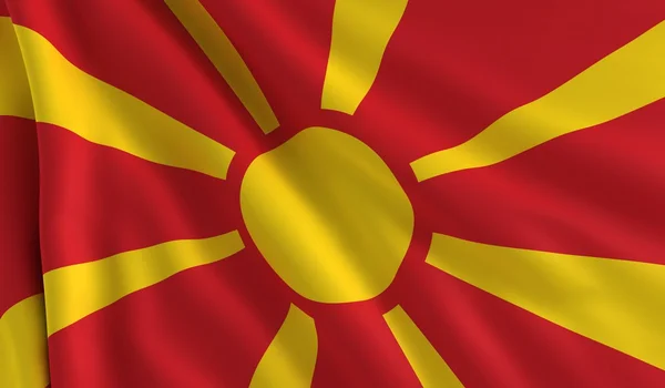 Vlag van Macedonië — Stockfoto