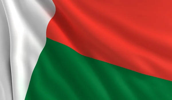 Bandiera del Madagascar — Foto Stock