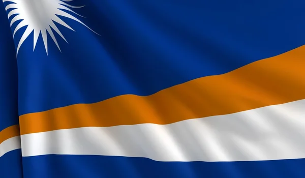 Marshallöarnas flagg — Stockfoto