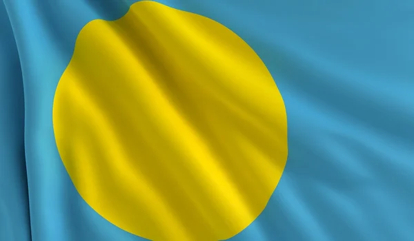 Flag of Palau — Stock Photo, Image