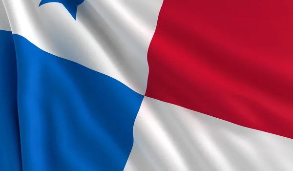 Panamas flagg – stockfoto