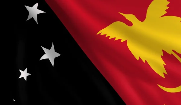 Vlag van Papoea-Nieuw-Guinea — Stockfoto