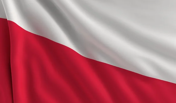 Drapelul Poloniei — Fotografie, imagine de stoc