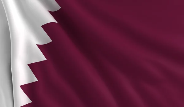 Vlajka Katar — Stock fotografie