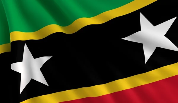 Flagge von St. Kitts und Nevis — Stockfoto
