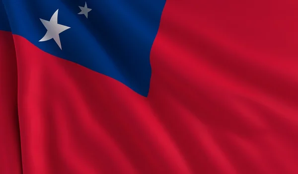 Bandera de samoa —  Fotos de Stock