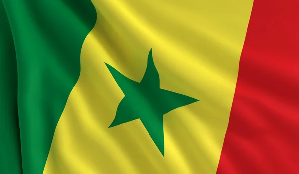 セネガルの国旗 — ストック写真