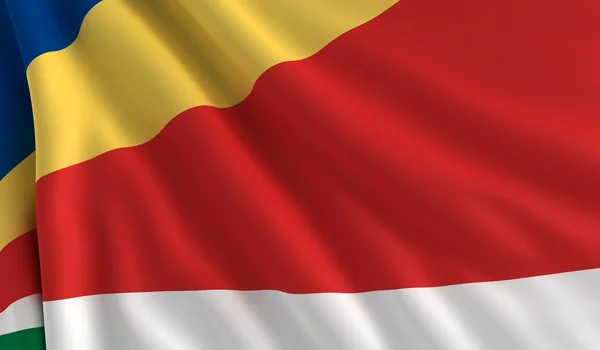 Seyşeller Cumhuriyeti bayrağı — Stok fotoğraf