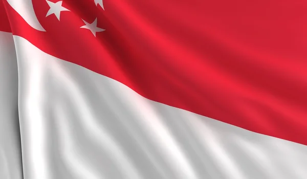 Bandiera di Singapore — Foto Stock