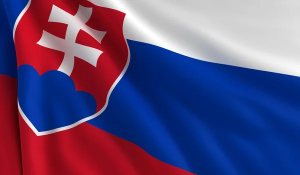 Прапор Словаччини — стокове фото