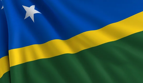 Solomon Adaları bayrağı — Stok fotoğraf