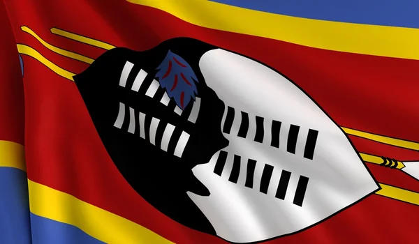 Flagge von Swasiland — Stockfoto