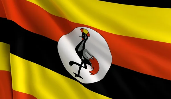 Bandera de uganda —  Fotos de Stock