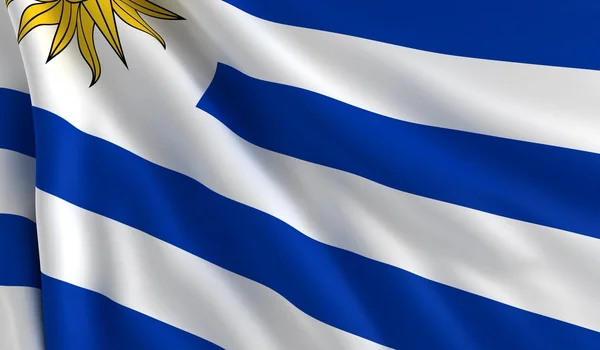 Флаг Уругвая — стоковое фото