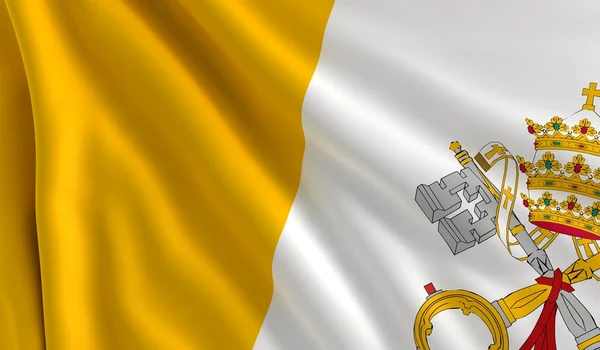 国旗的梵蒂冈城 — 图库照片