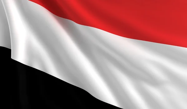 stock image Flag of Yemen