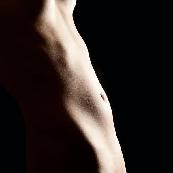 Curvas femeninas de una hermosa mujer desnuda —  Fotos de Stock