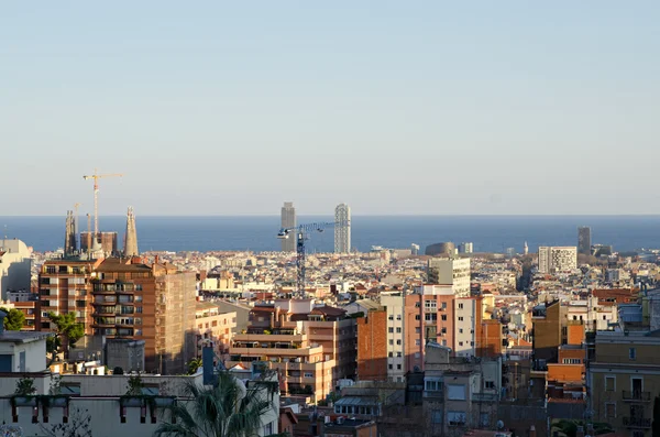 Panoramatický pohled Barcelona, Španělsko — Stock fotografie