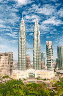 Petronas towers, Kuala Lumpur clipart
