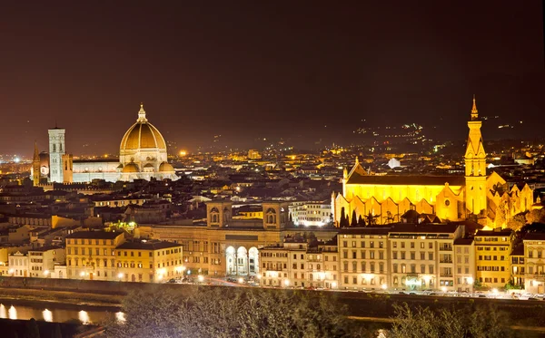 Florenz Nachtsicht — Stockfoto