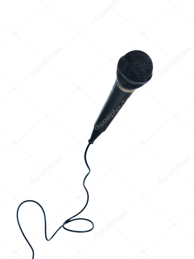 Classical microphone with wire