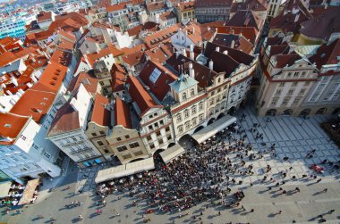 Prague, The old town square clipart