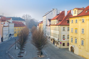 Na Kampe street on Kampa Island, Prague clipart