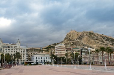 Santa Barbara castle, Alicante clipart