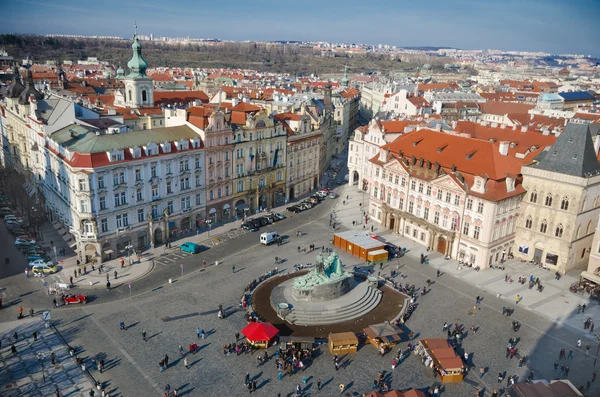 Palácio Kinsky e Praça da Cidade Velha, Praga — Fotografia de Stock