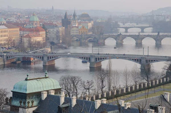 Prag köprüler — Stok fotoğraf