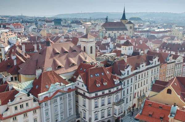 Prag çatılar — Stok fotoğraf