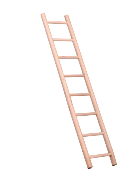 stock image Sideview of a wooden ladder